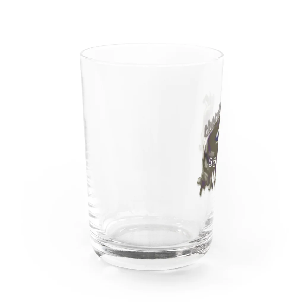 とーる 🇯🇵akabeco/animals/graffitiのカバード　チョコレートドーナツ Water Glass :left