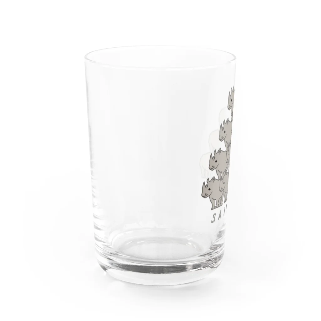 キッズモード某のサイが十匹 さいとうさん Water Glass :left