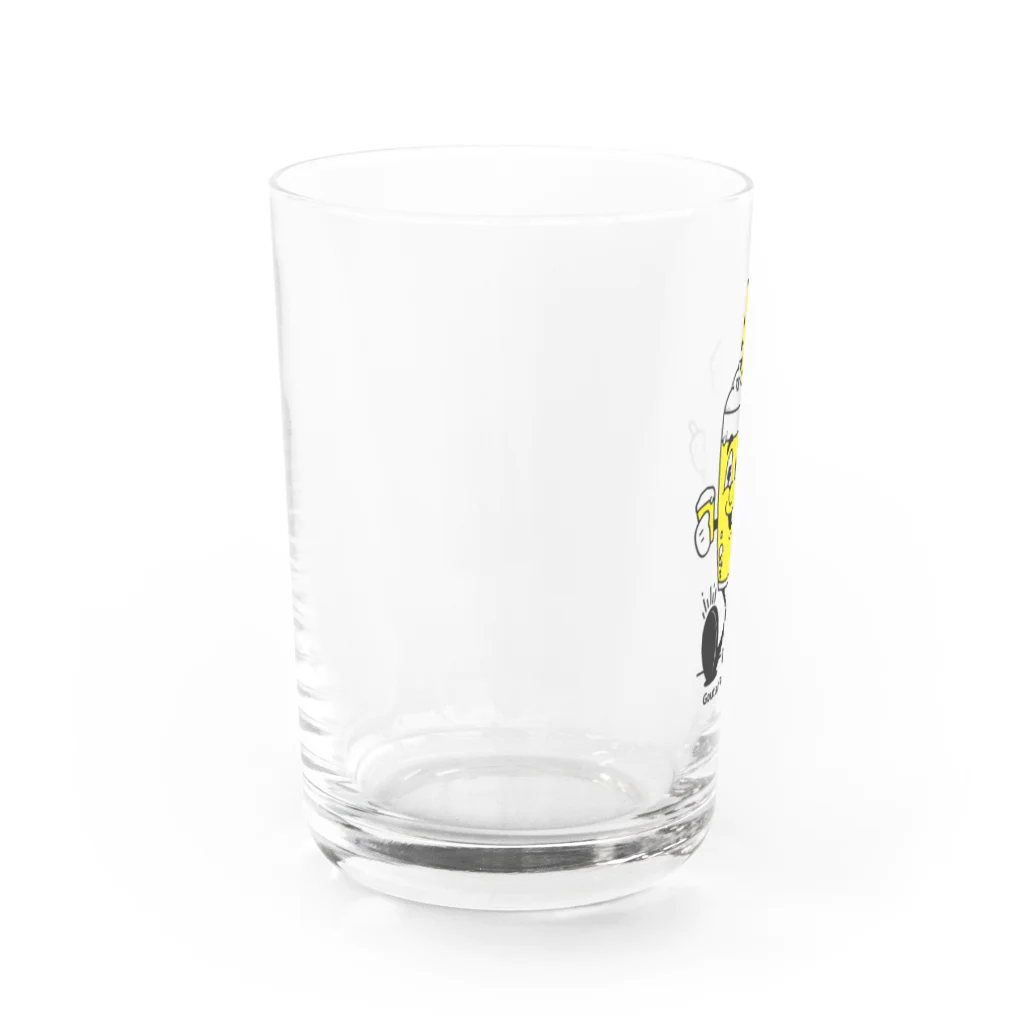 MMA&BJJ BLOWS 中蔵別邸のビアタンくんビアグラス Water Glass :left