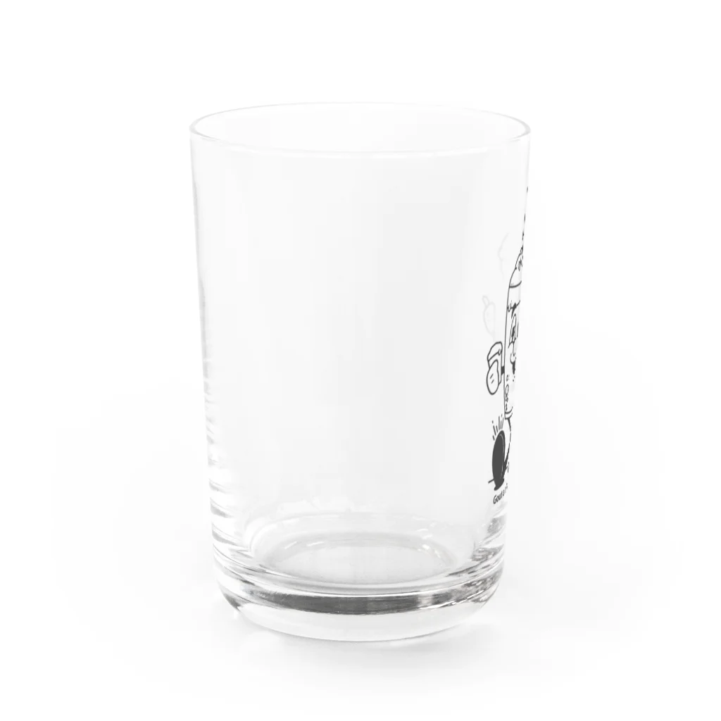 MMA&BJJ BLOWS 中蔵別邸のビアタンくんビアグラス（クリア） Water Glass :left