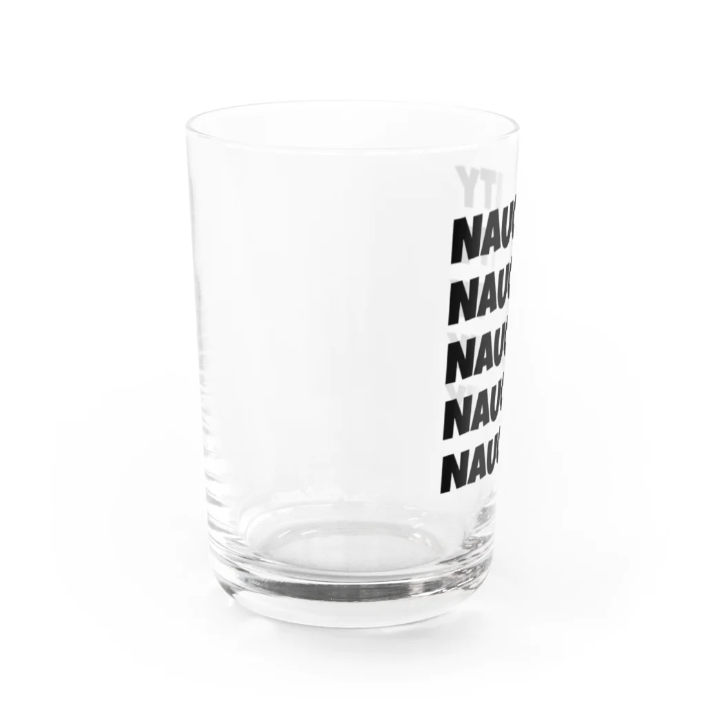 NAUGHTYのNAUGHTY 5ロゴ(BLK) Water Glass :left