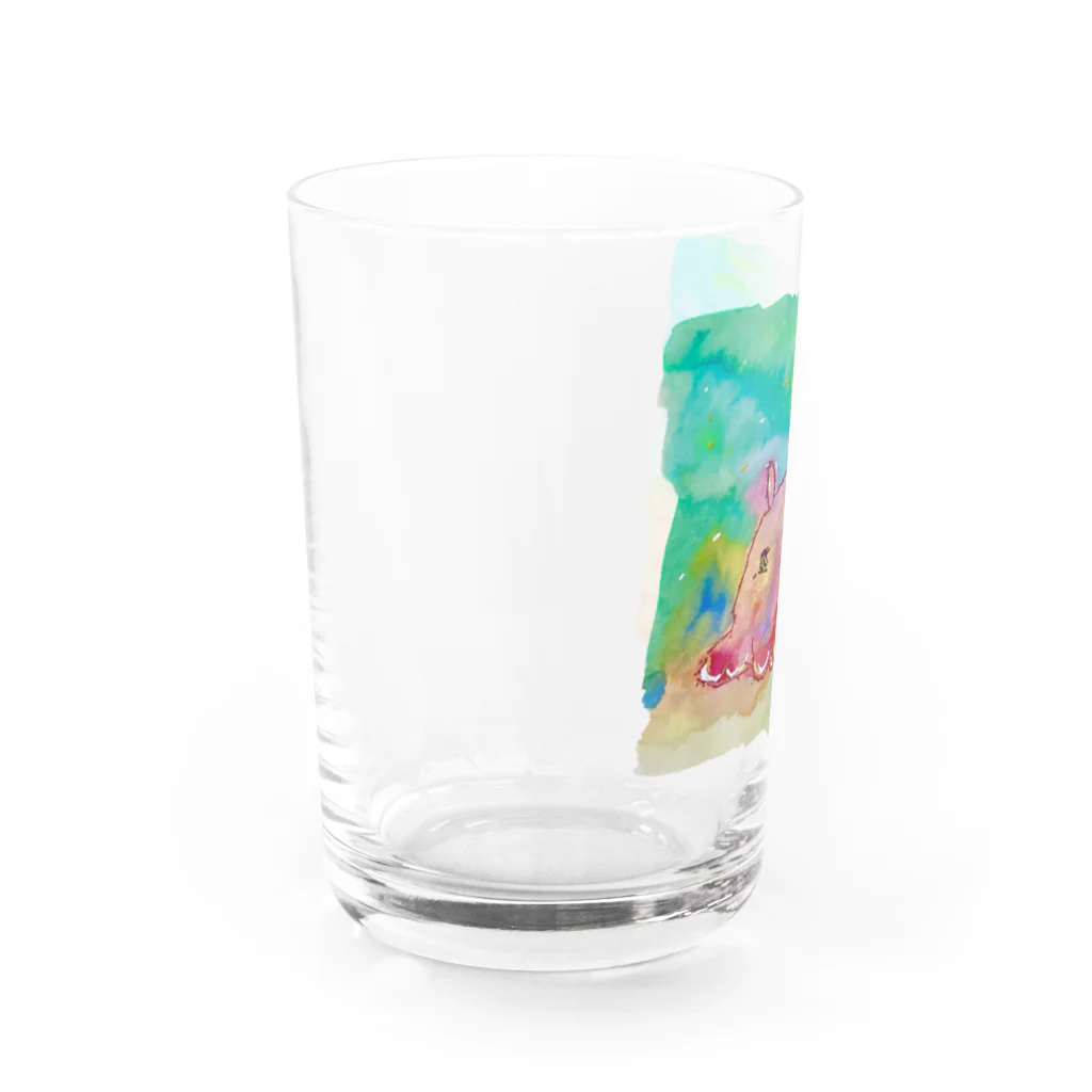 onmycolorの楽描き店のめんだぁこさん Water Glass :left