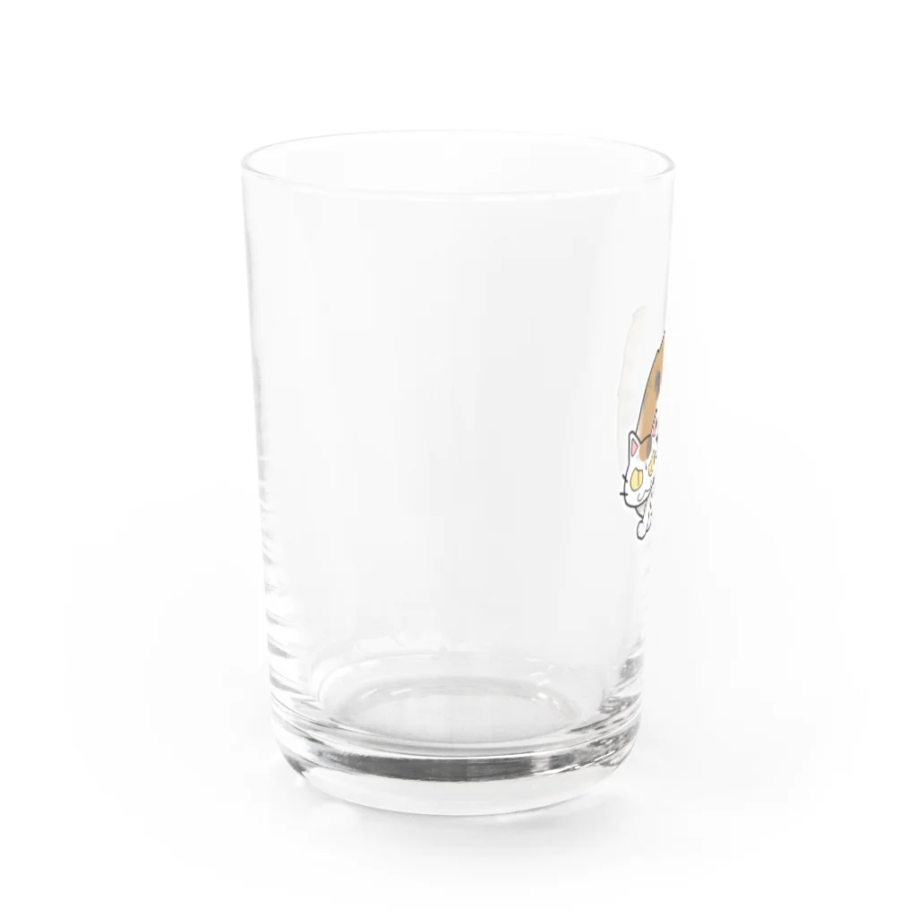 はねぞらあいりのふしゃ猫ミケシリーズ Water Glass :left