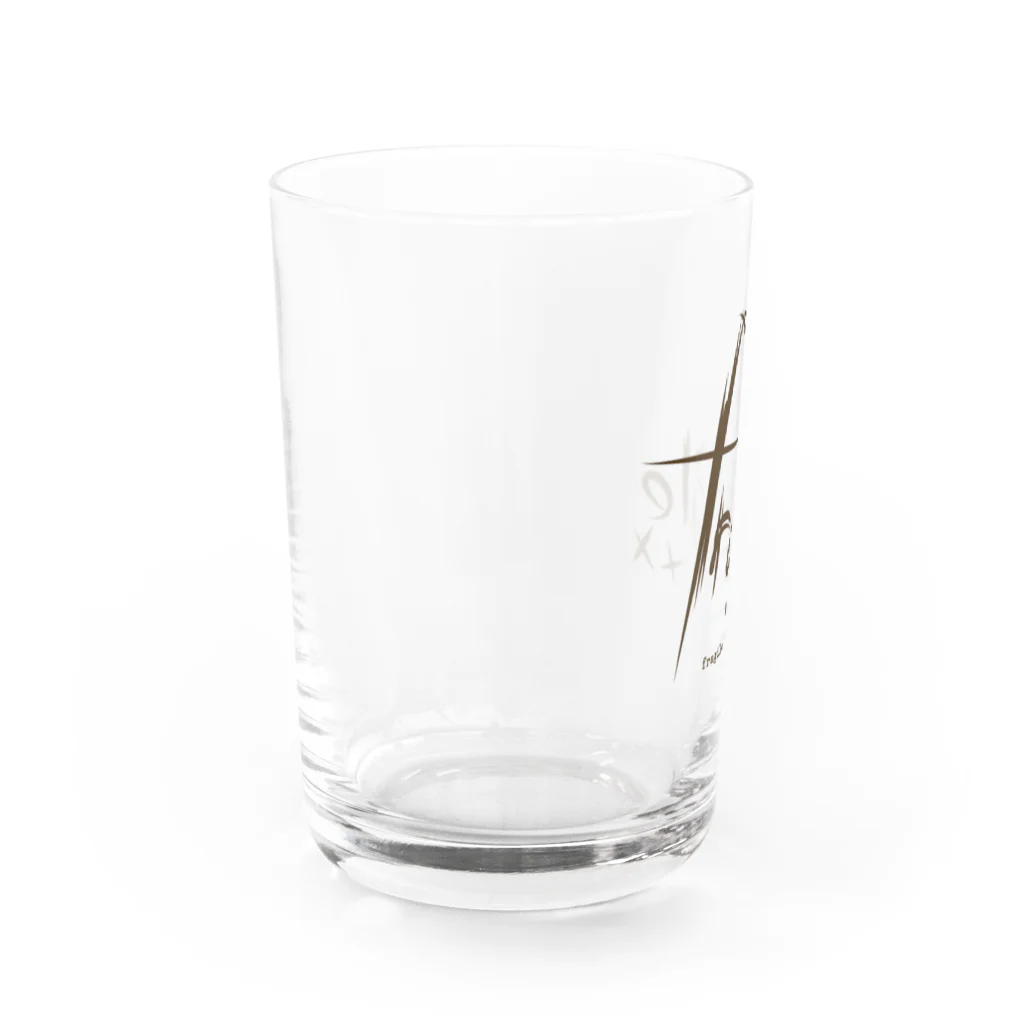 fragile×××のデザインロゴ01 Water Glass :left