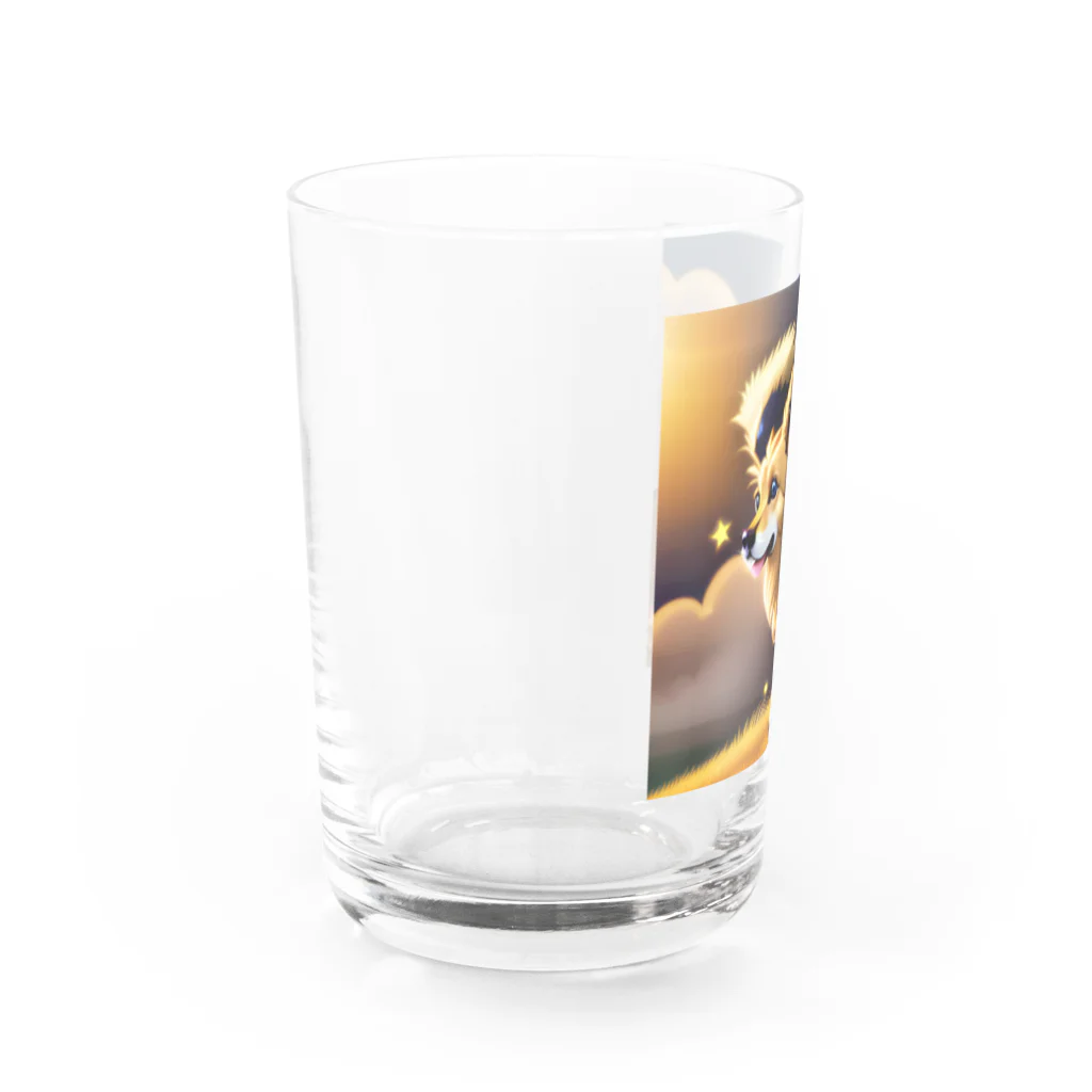 べるべるの星を見てるわんちゃんグッズ Water Glass :left