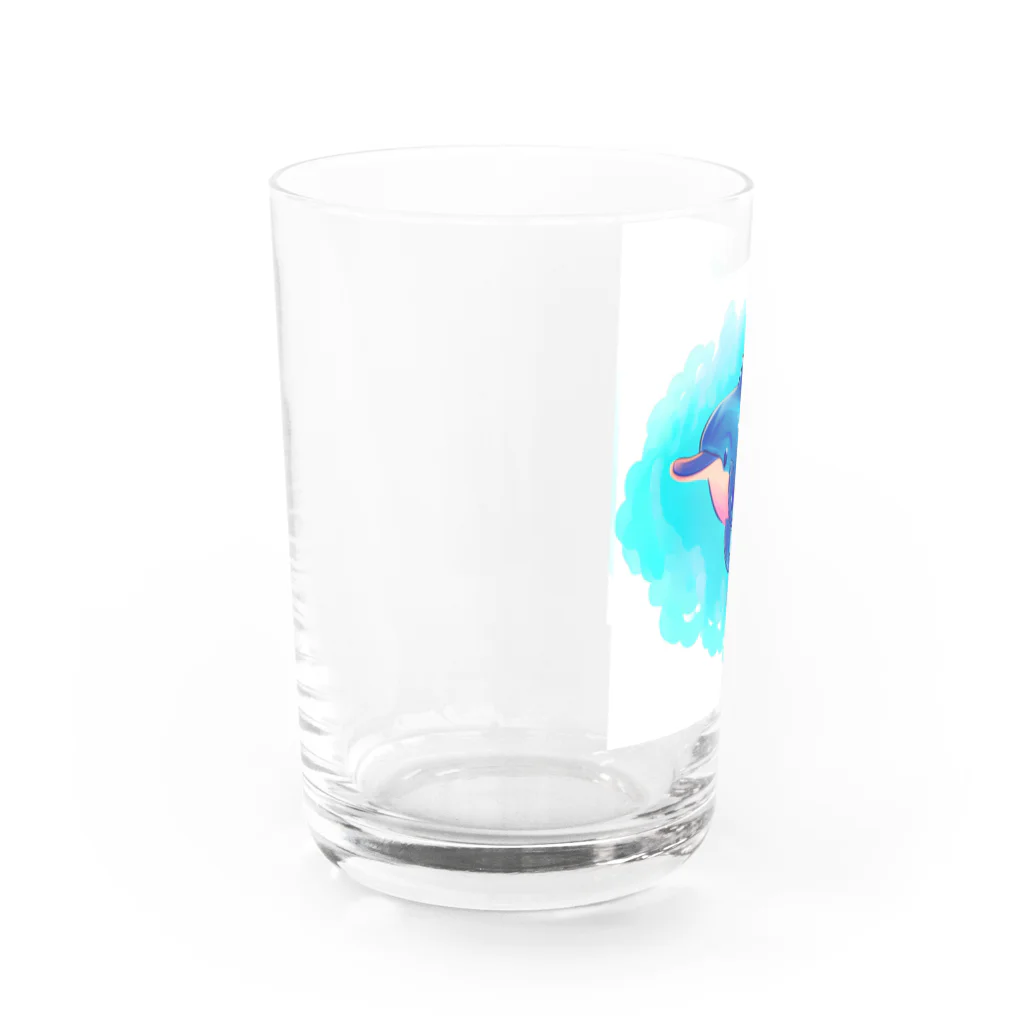 べるべるのいるかくん Water Glass :left