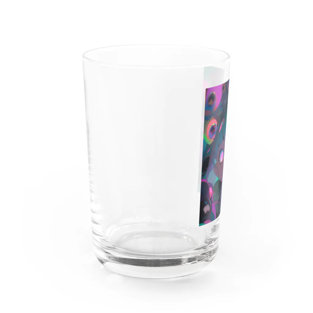 NEON CITYのネオンシティ シリーズ Don't look at yourself through their eyes Water Glass :left