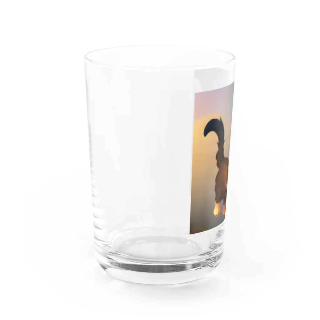 ネコにこ7820のびっくらネコ Water Glass :left