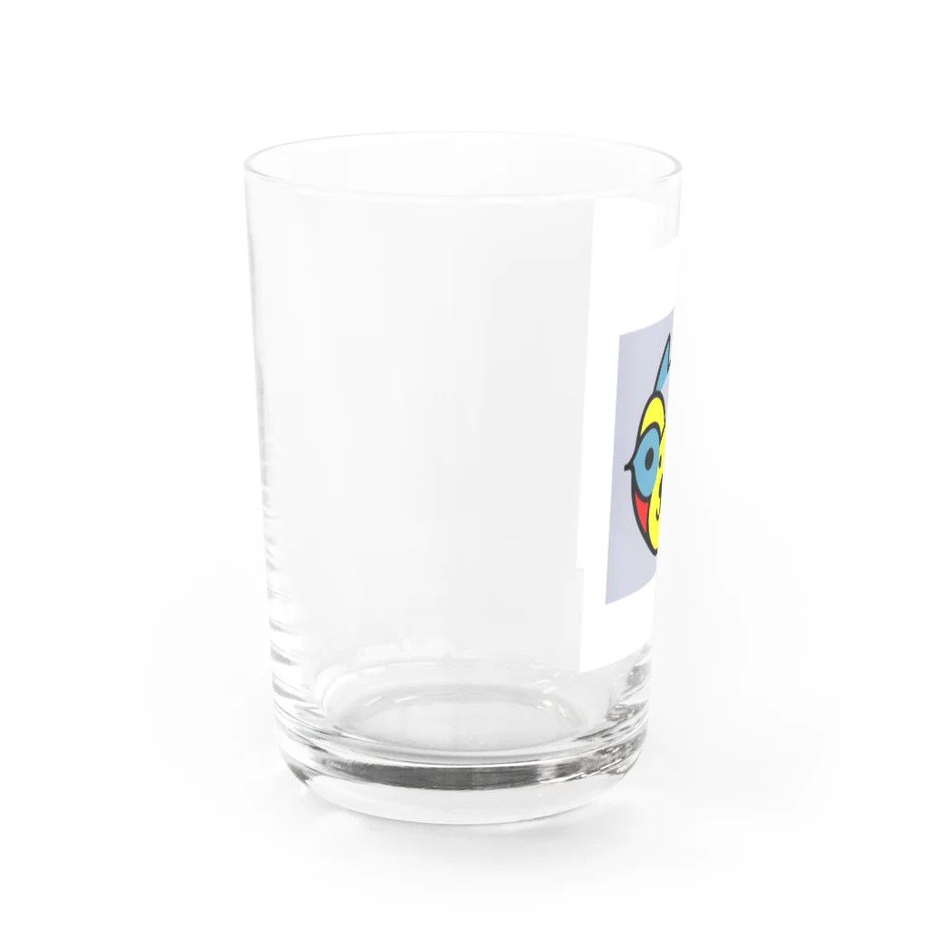 村祭りの鳥っくさん Water Glass :left