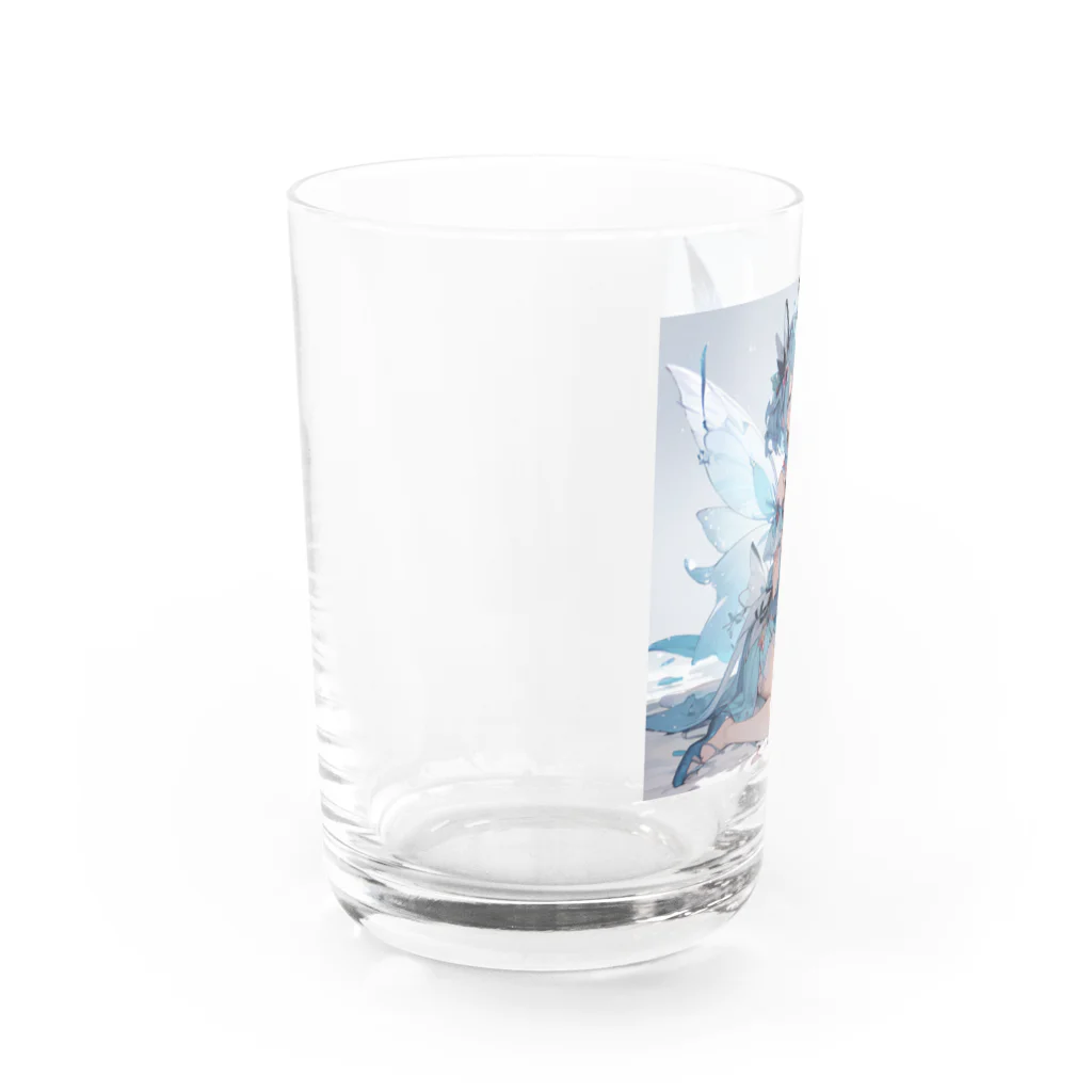 ロイ@イラストレーターHEXANFT販売美麗イラスト描きますの氷の妖精 Water Glass :left