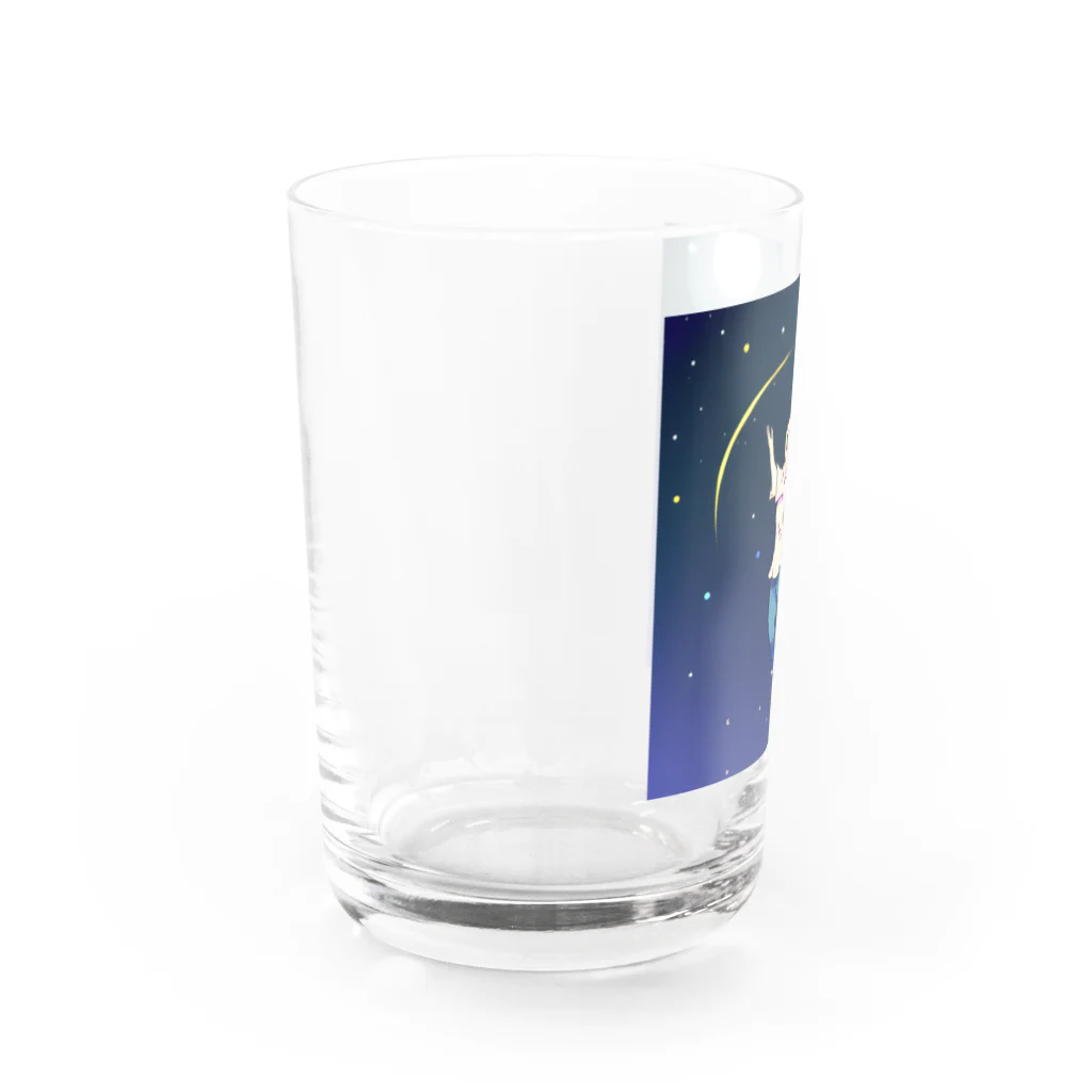 可愛いトレジャーの流れ星 Water Glass :left