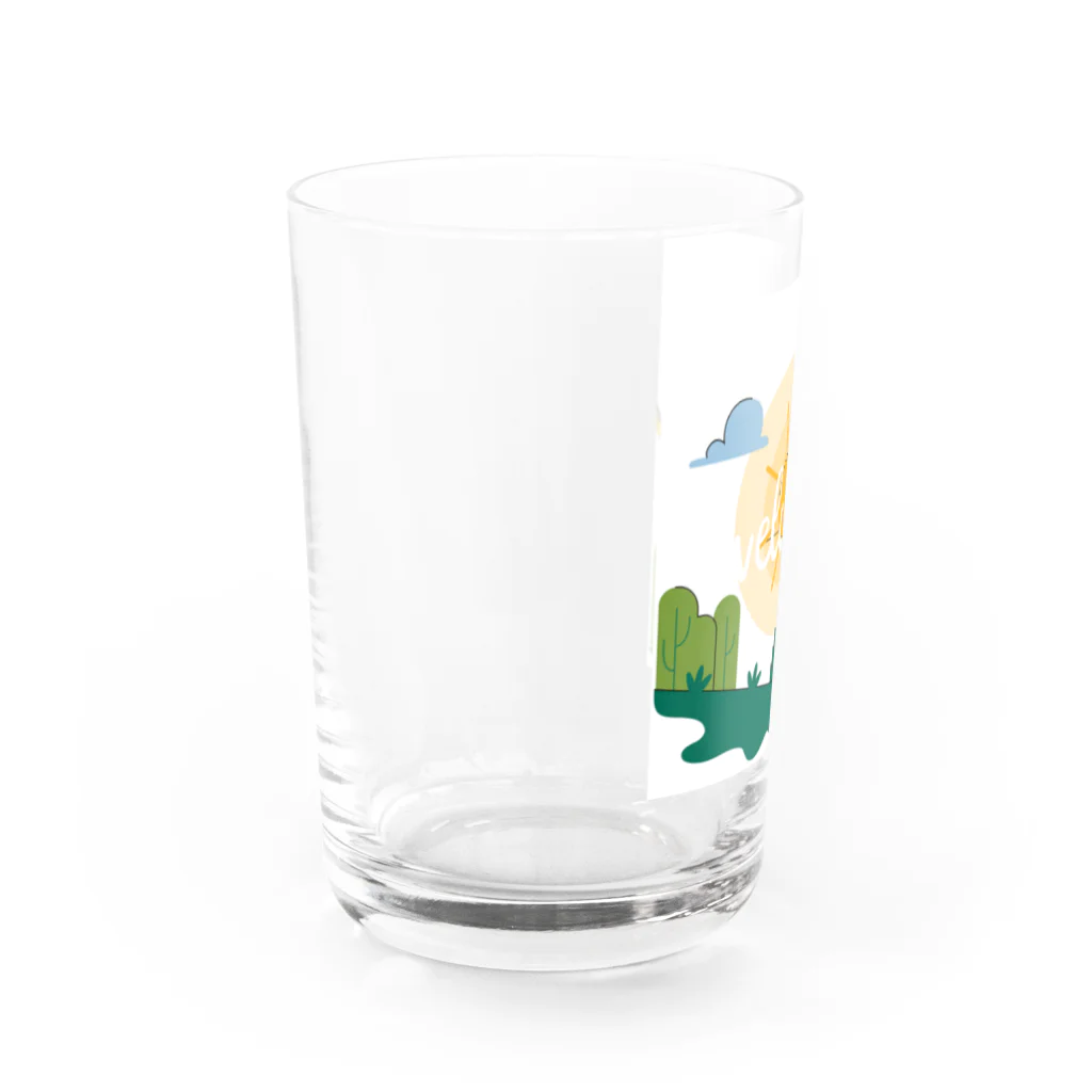 ネコにこ7820のwelcome Water Glass :left