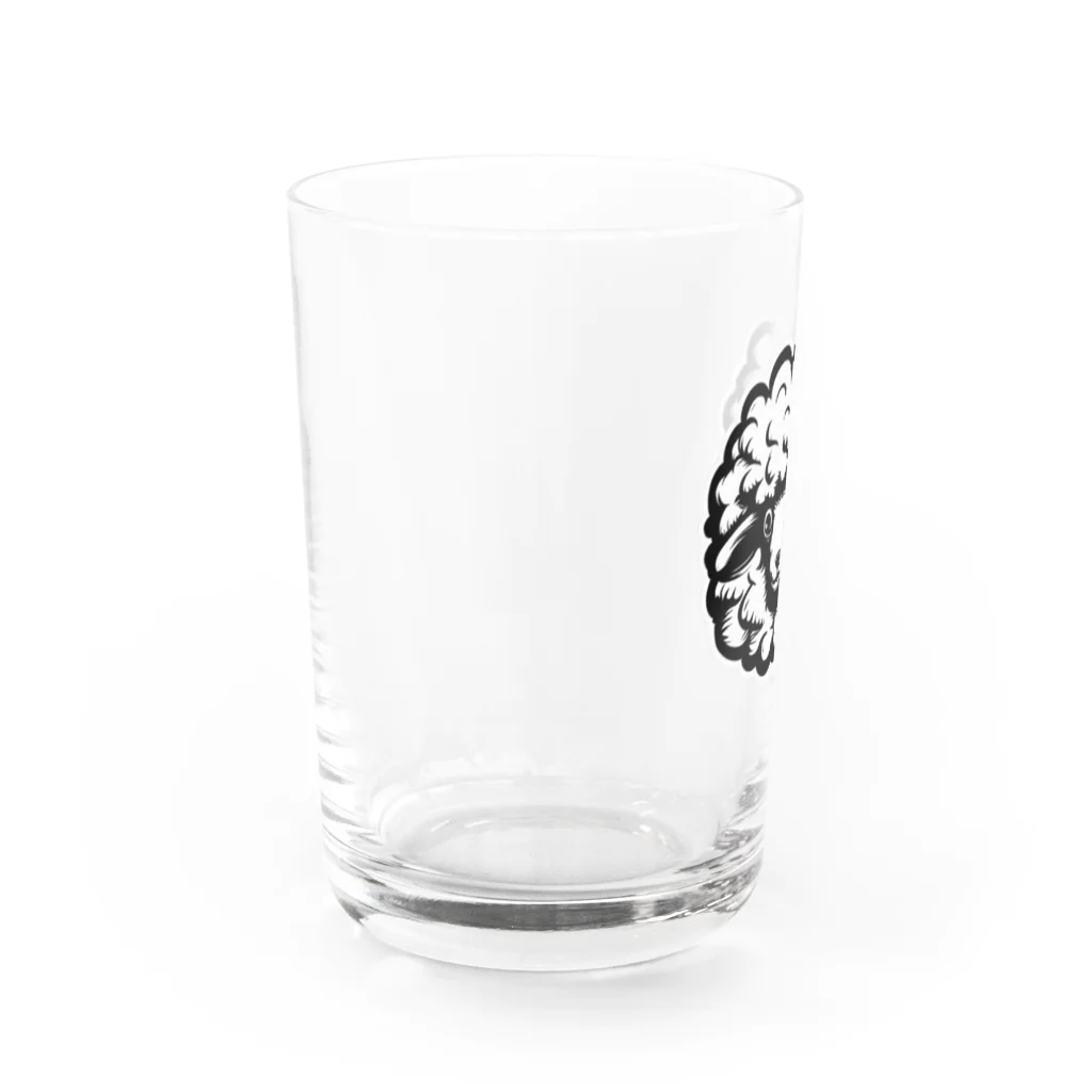 スバルSUZURI店のfluffy sheep 01 Water Glass :left