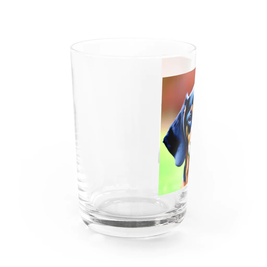 KaSumi's shopのドヤ顔ダックスフンド Water Glass :left