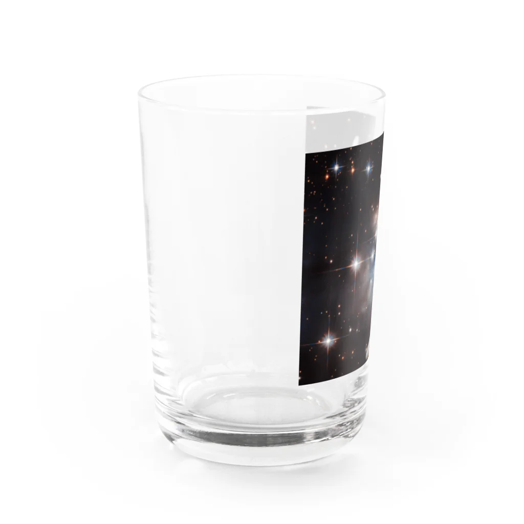 宇宙動物園の宇宙白うさぎ Water Glass :left