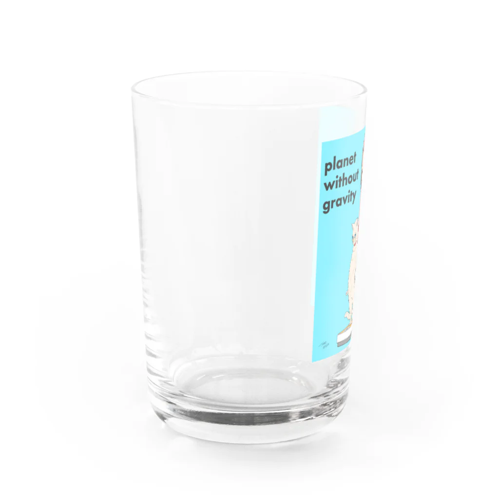 TAMAKI イラストグッズの重力の無い惑星 Water Glass :left