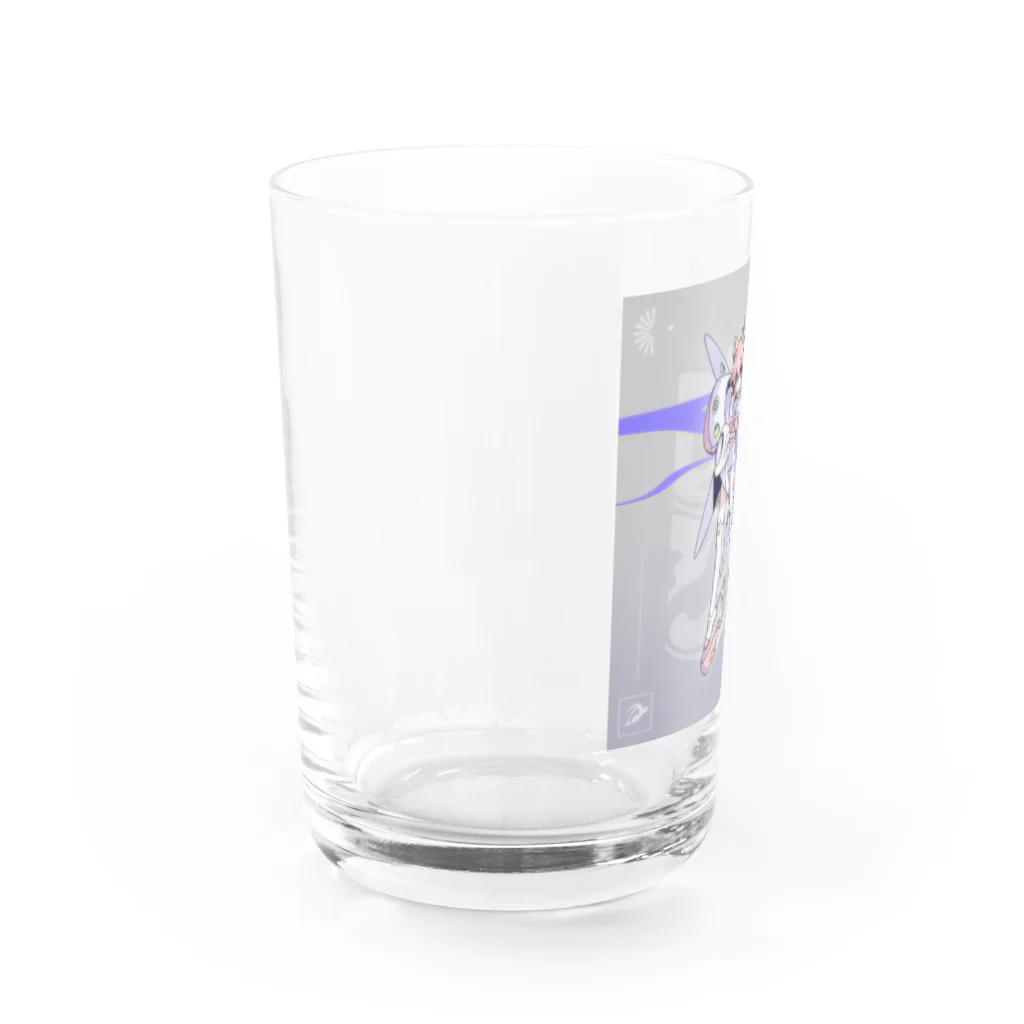 にゃもふぇのQちゃん Water Glass :left