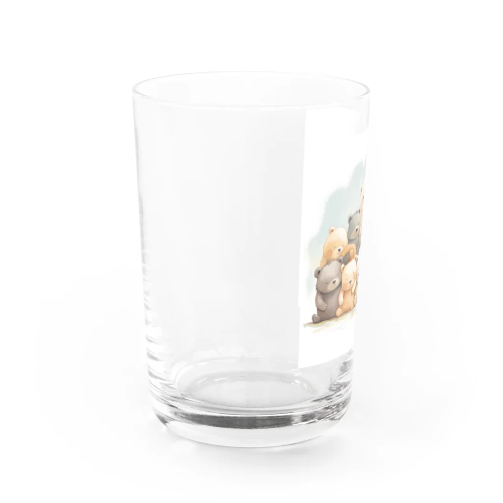 ロイの楽しいデザイン屋さんのぬいっとクマ Water Glass :left