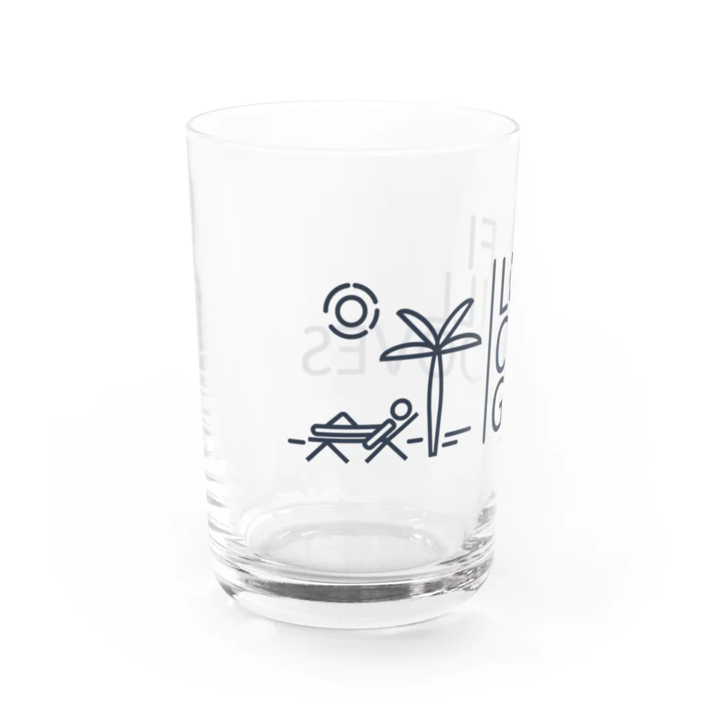 Lofi_Chill_GroovesのLofi Chill Grooves Water Glass :left