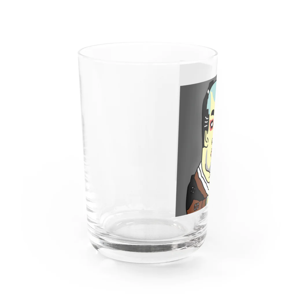 じゃぱにぃずぴぃぽぅの谷村虎蔵の鷲塚八平次 Water Glass :left