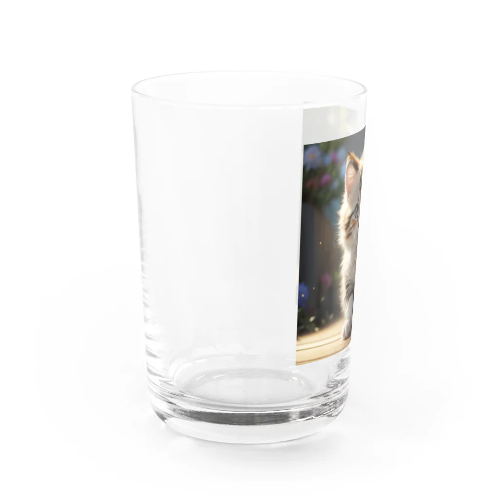 moonshine_fukurouの愛くるしい猫目線 Water Glass :left