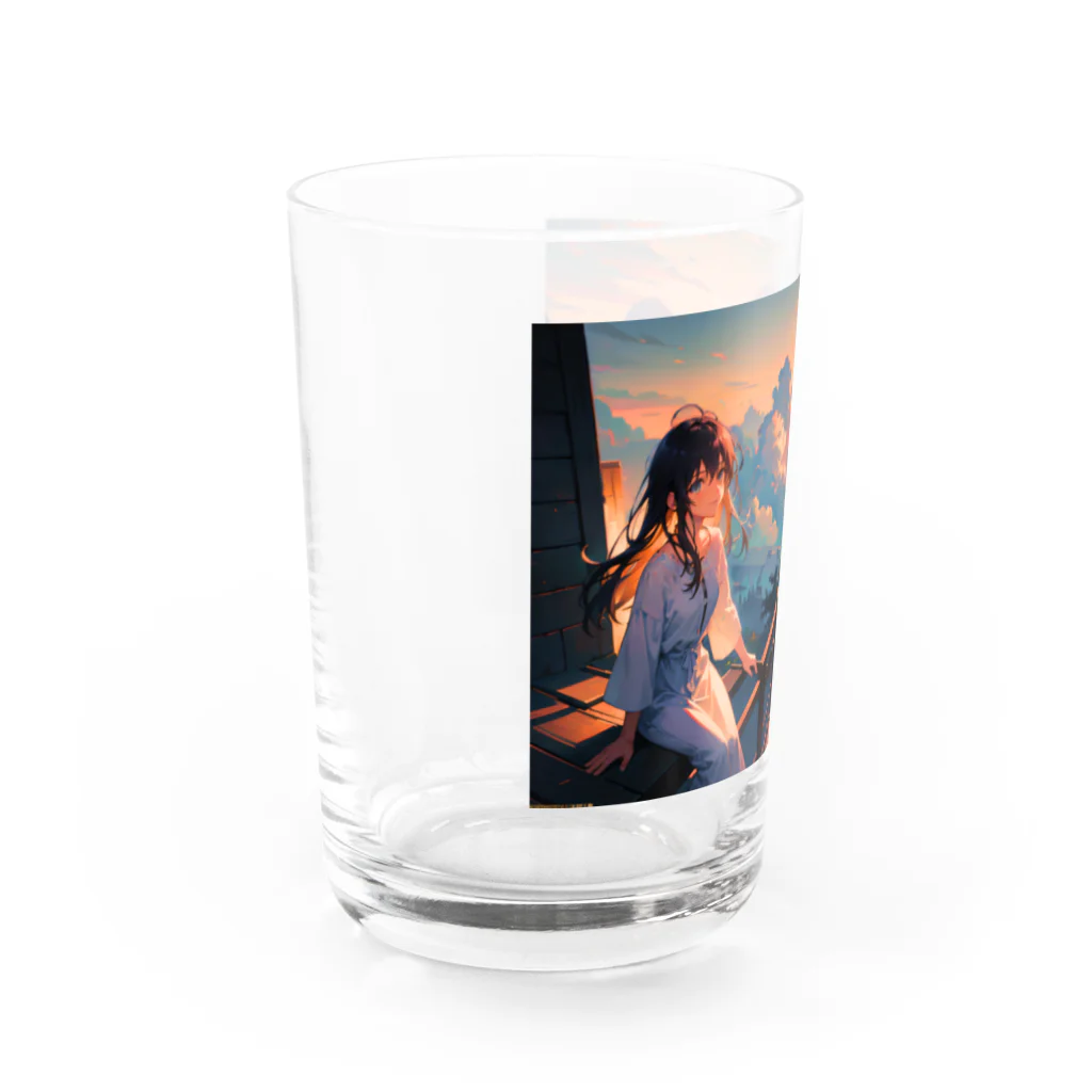 卯月なのかのTwilight Journey　〜黄昏に染まる世界の旅〜　No.3「スカイガーデン」 Water Glass :left