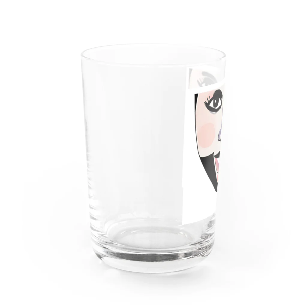 たらたらこっこの美女アート Water Glass :left