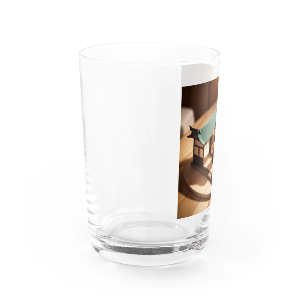 chocobo25whiteのミニチュアな日本家屋01 Water Glass :left