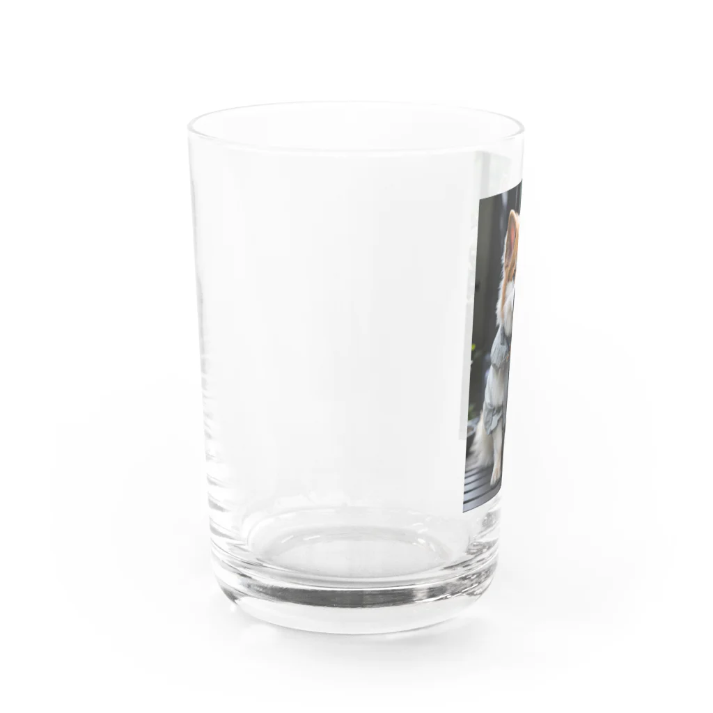 TATAKUKUのおしゃれな犬 Water Glass :left