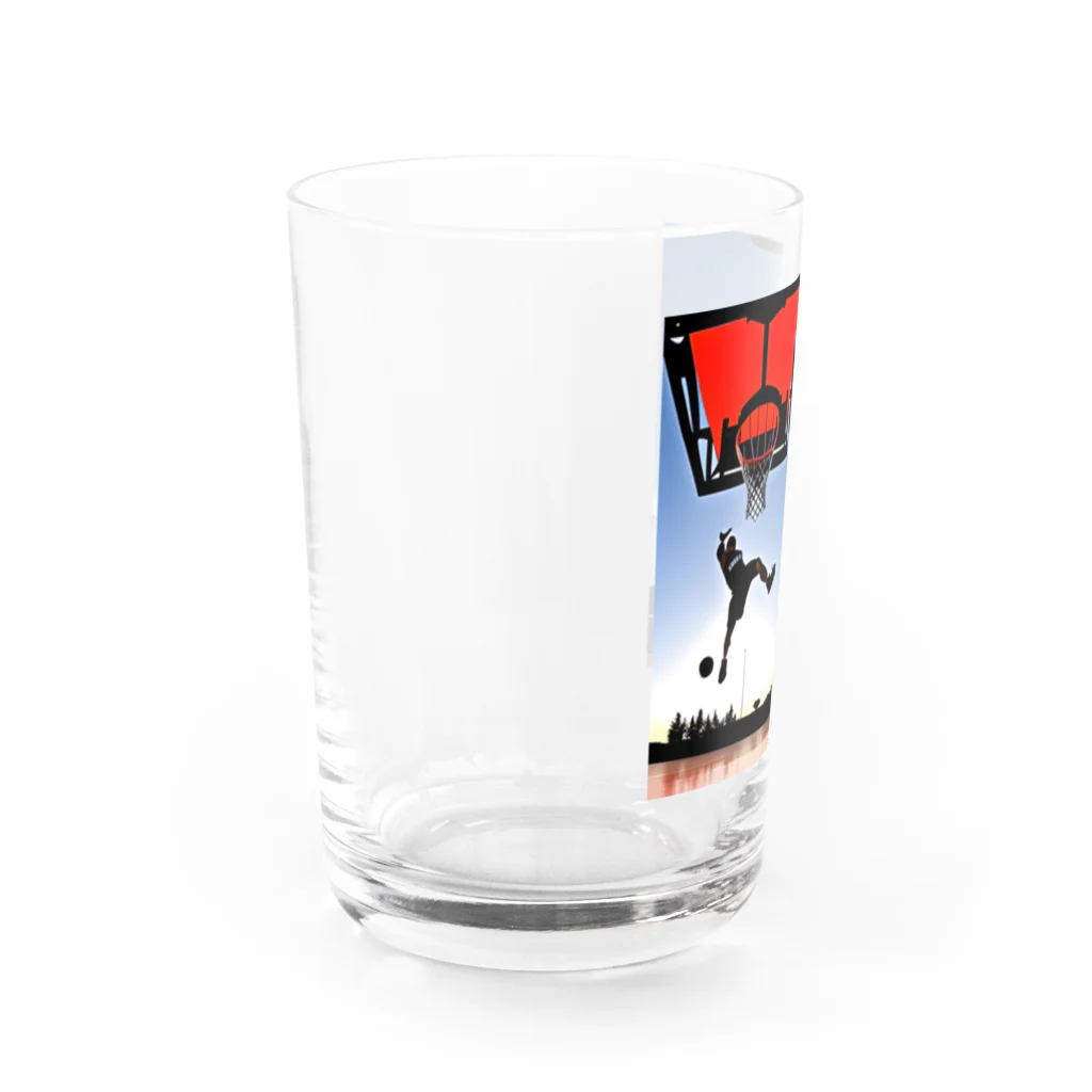 HIDEのかっこいいバスケットボール Water Glass :left