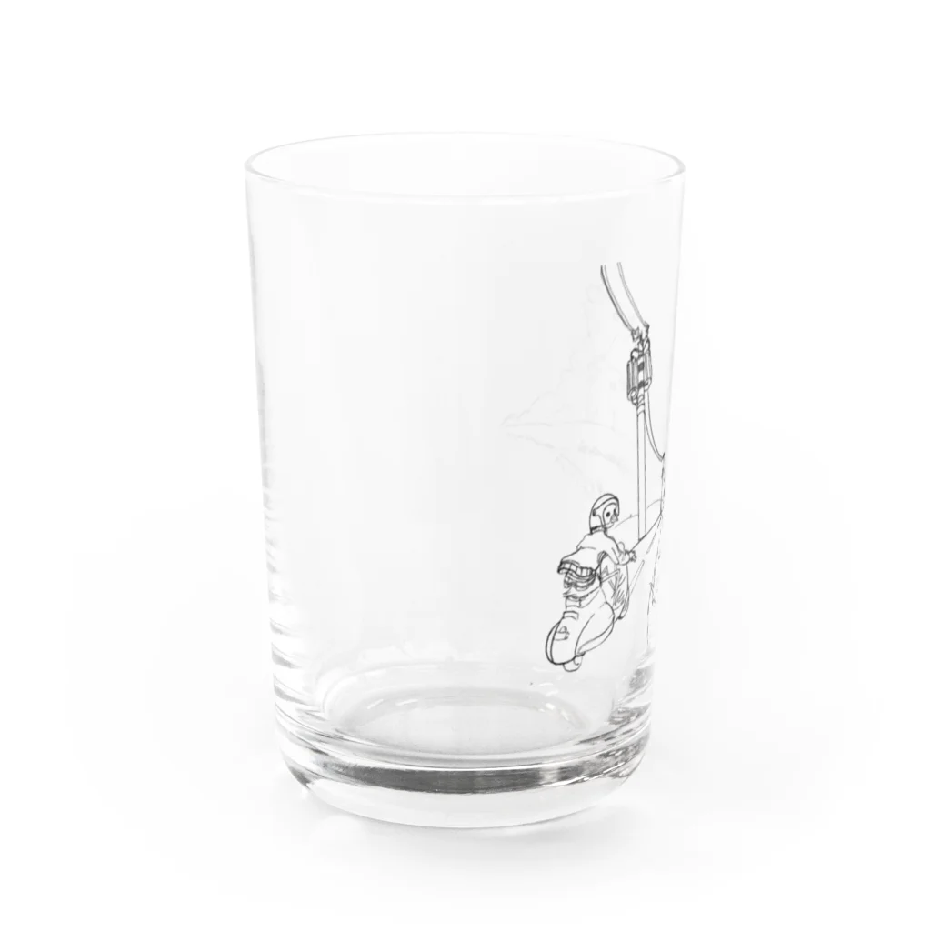 Neznayer shopのChicken doodle Water Glass :left