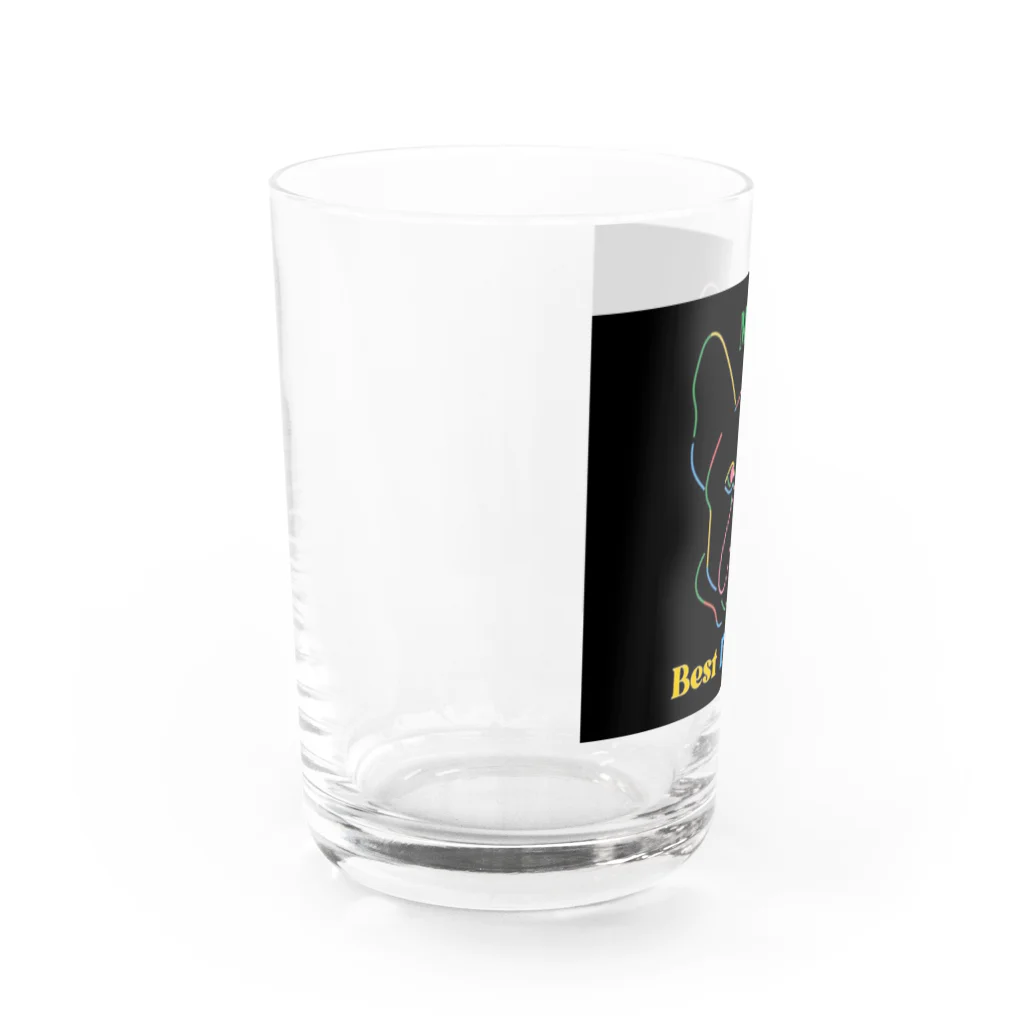 ラッキーマインあべむつきの#犬グッズ  Water Glass :left