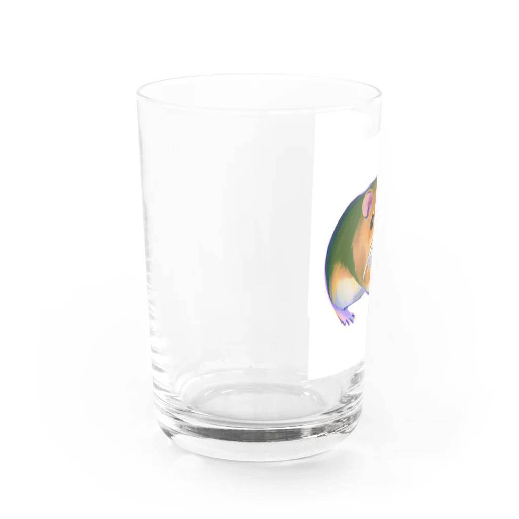 henohenomohejiadの筋トレしているハムスター Water Glass :left