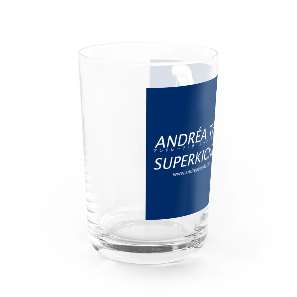 アンドレーア・ザ・スーパーキッカーのアンドレーア（シルエットE） Water Glass :left