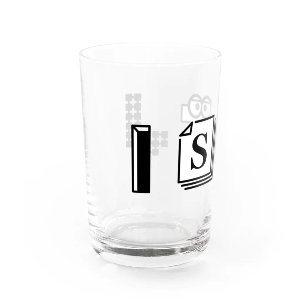 6_8のMBTI　ISTJさん用　グッズ　白 Water Glass :left