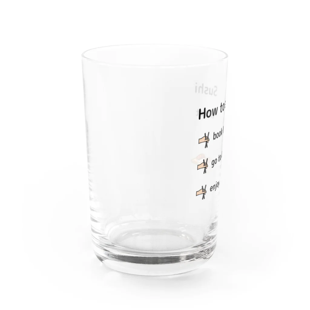 noa110のHow to eat Sushi Water Glass :left