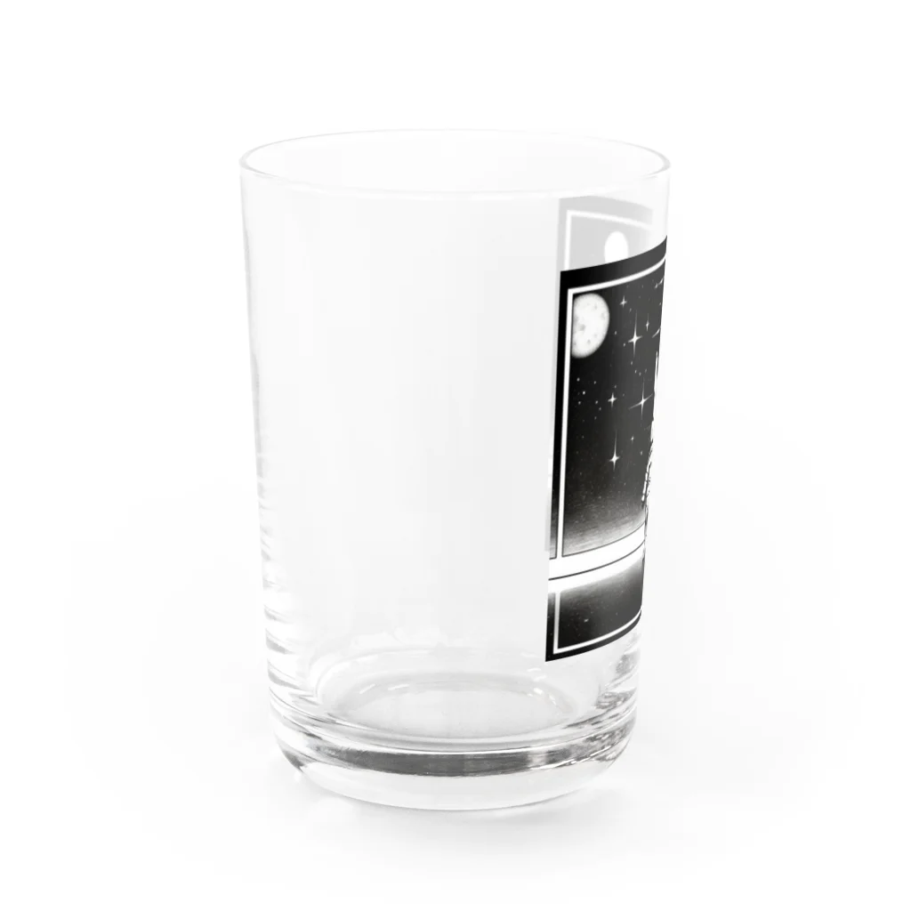 kota.の宇宙のうさぎ Water Glass :left