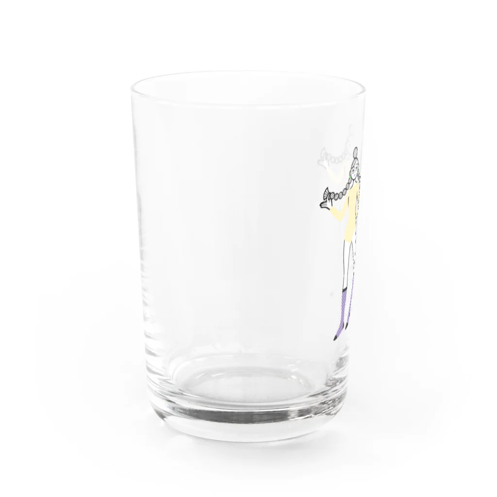 sawaharaのふたご座ガール Water Glass :left