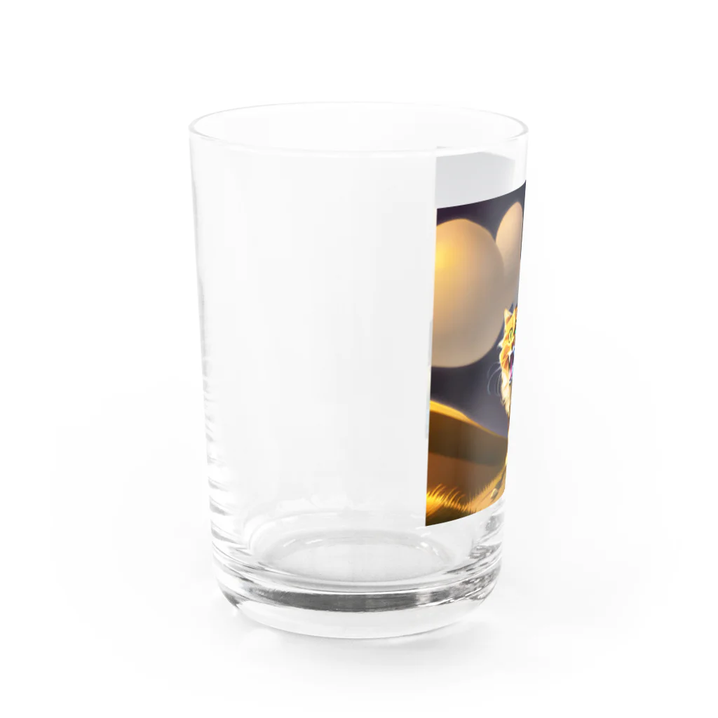 たくちゃんのアトリエのびっくり‼️したニャン Water Glass :left
