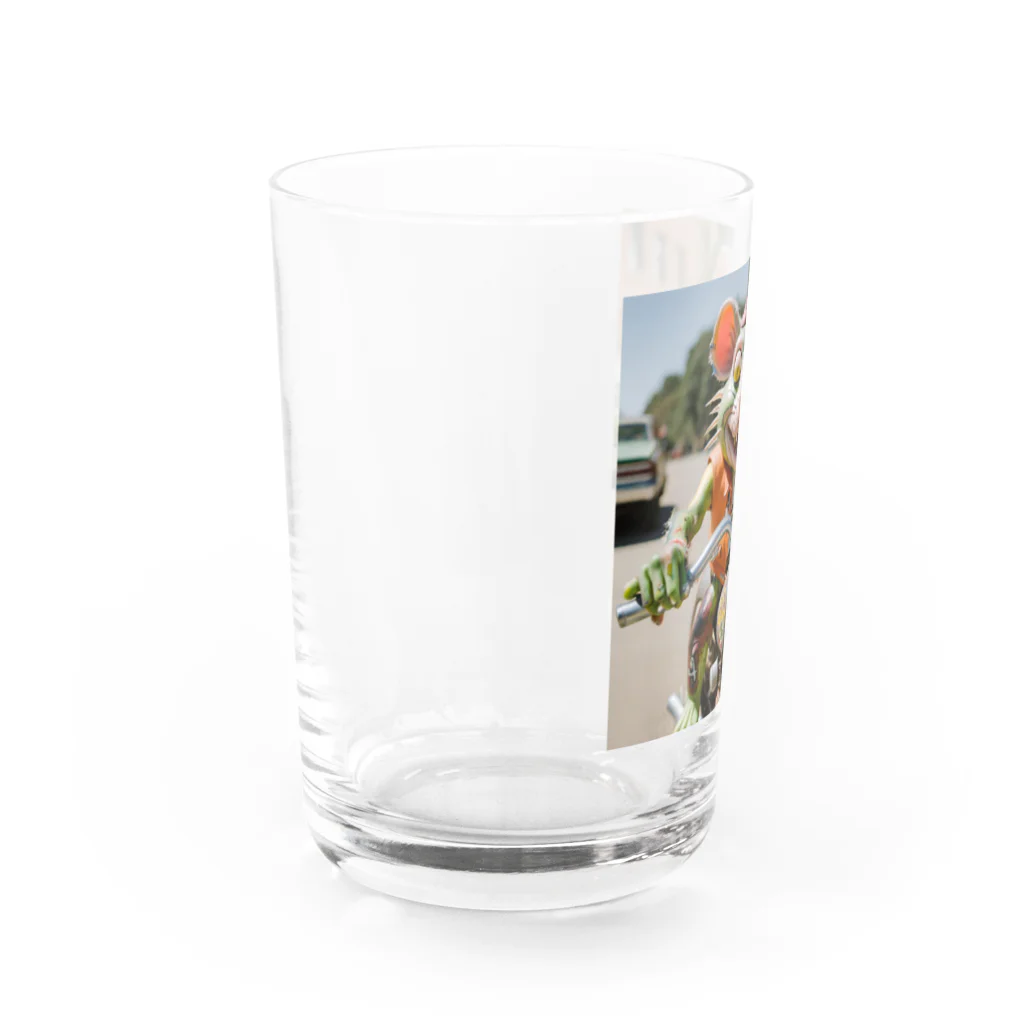 kuri_AMERICANのバイクに乗ったラットフィンク Water Glass :left