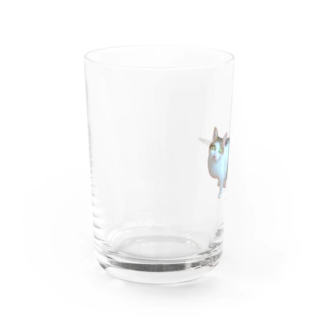 桃くるみSHOPのおかえりにゃん Water Glass :left