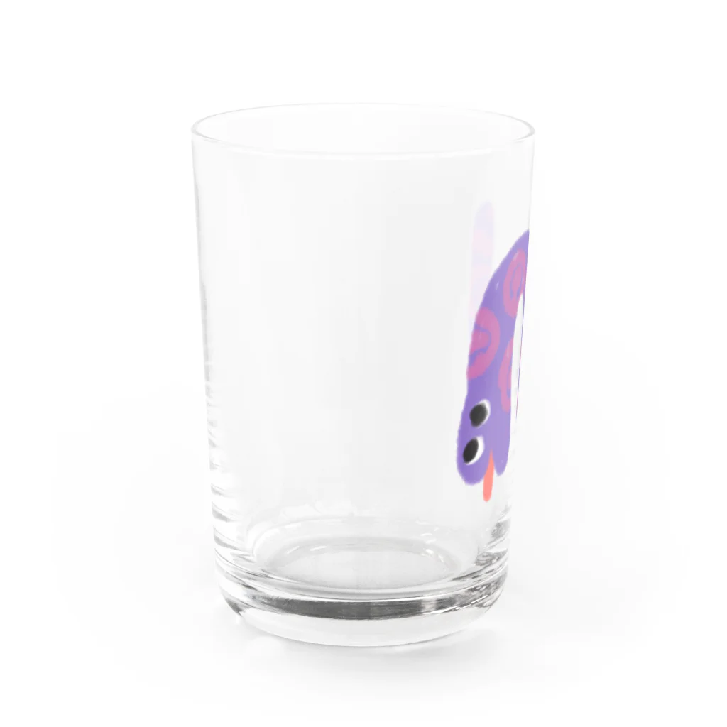 HAPPY.HAPPY.CRAZYのへび Water Glass :left