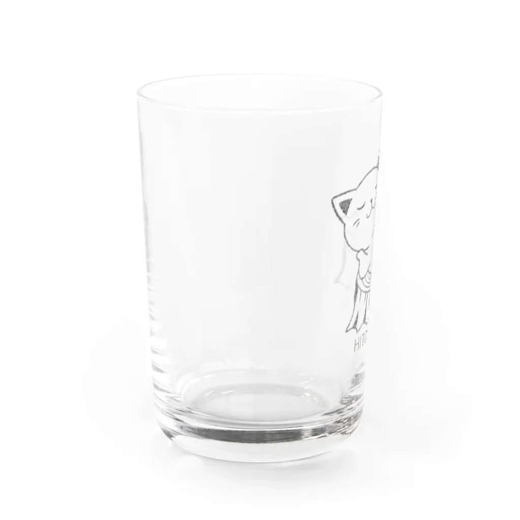 ぱるちゃのHITOYASUMI猫 Water Glass :left