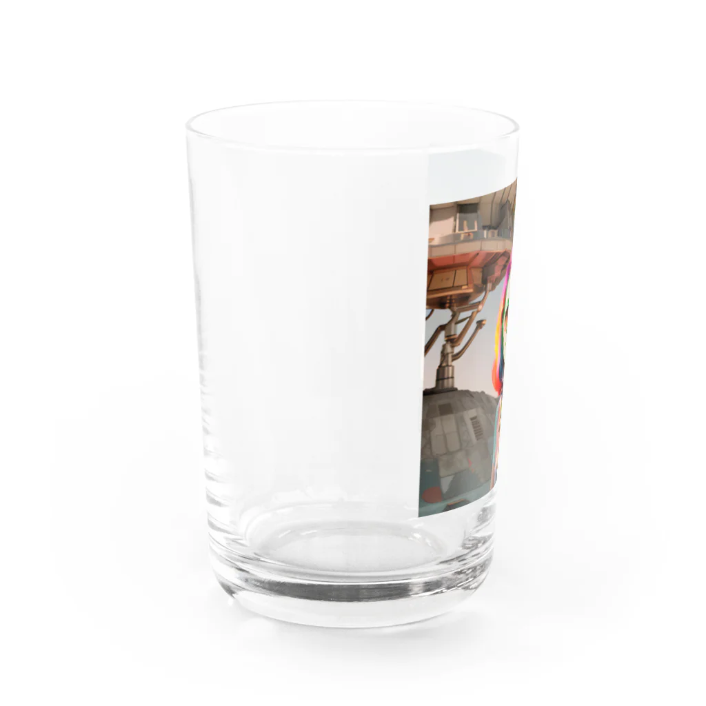 献血するドラキュラの宇宙人シリーズ Water Glass :left