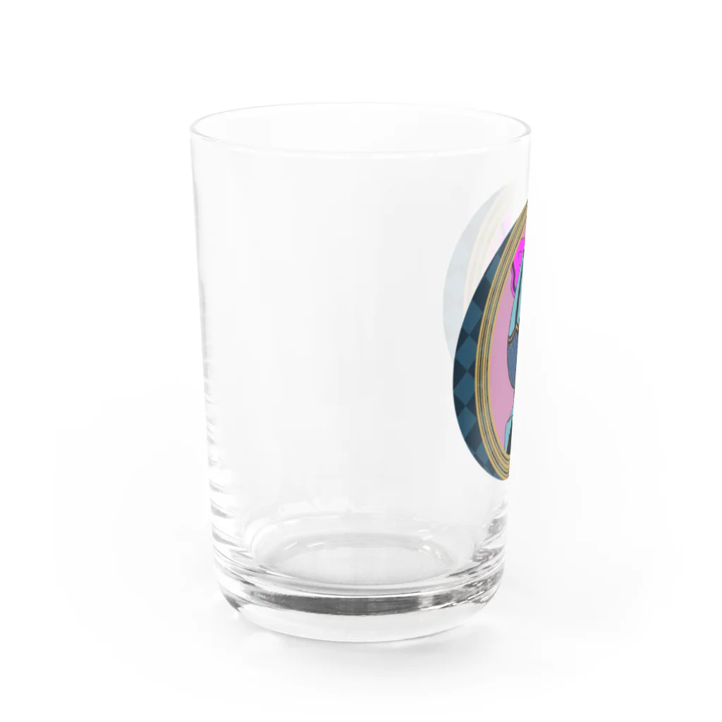 マゼンタさん育成プログラムの見守りマゼンタ Water Glass :left
