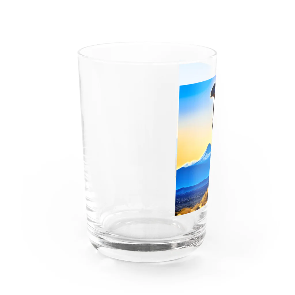 サウルス工房のブラキオサウルス Water Glass :left