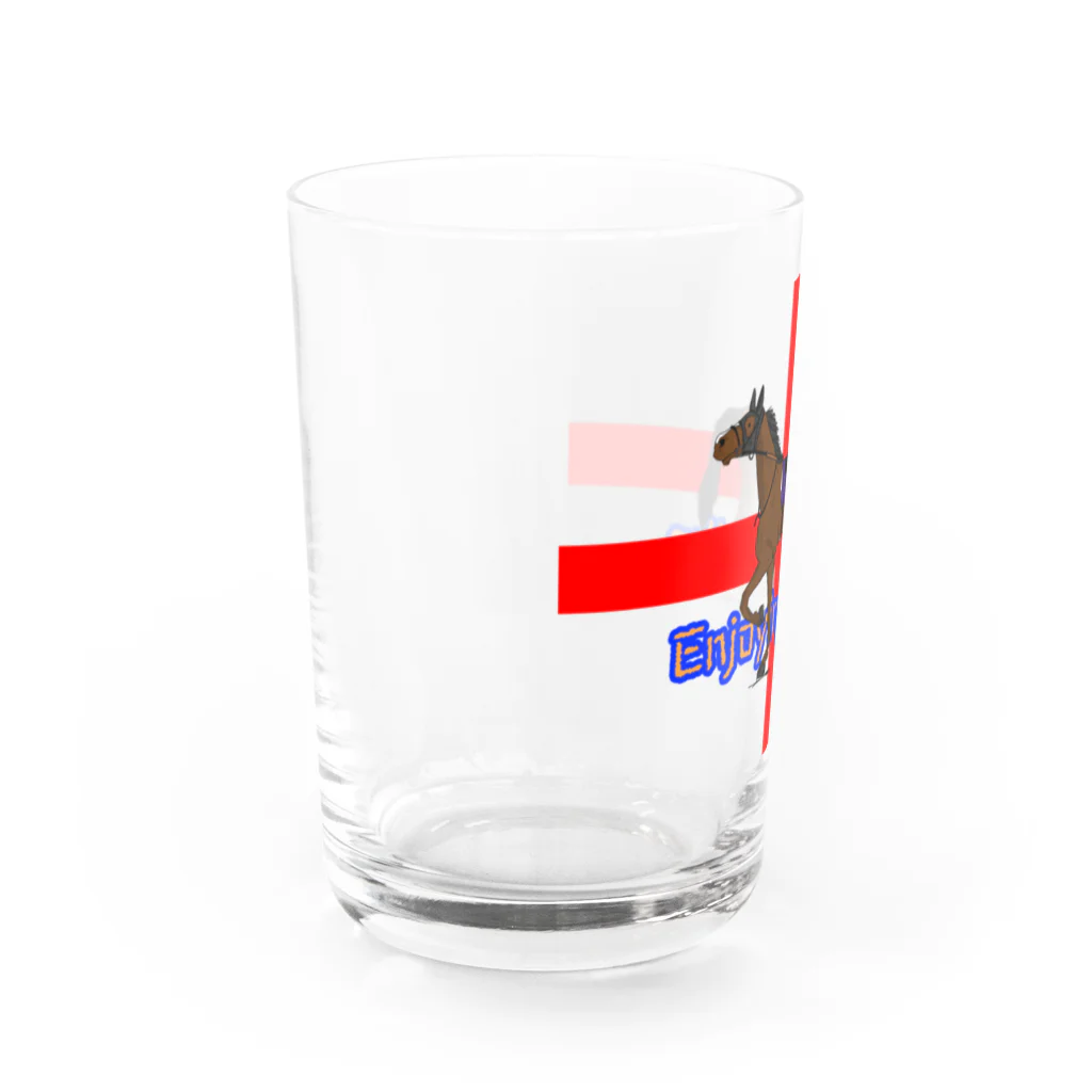 ホシガマタタクのenjoying keiba Water Glass :left