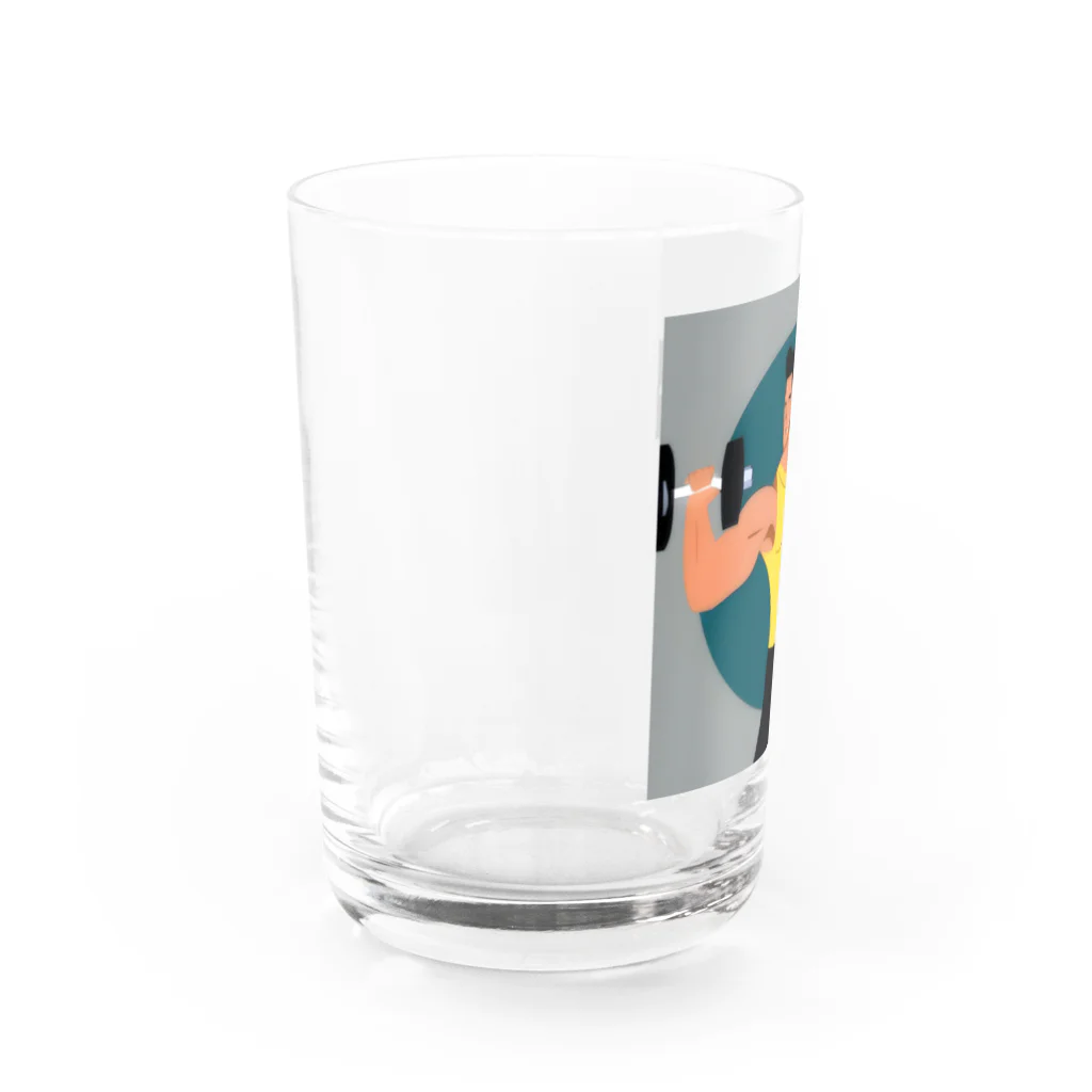 フィットネスパパの筋トレ欲爆上げグッズ Water Glass :left