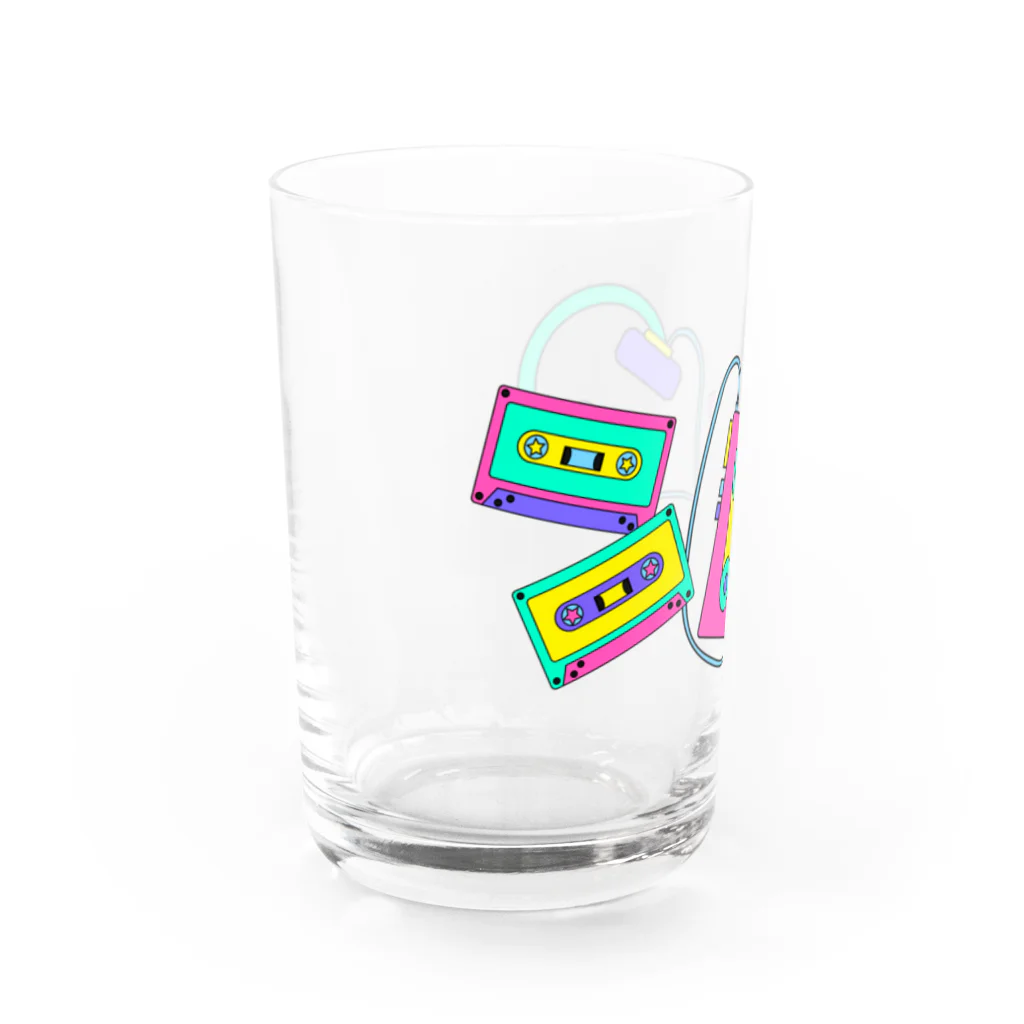 Lucia BOXの90'S LOVE ITEM ウォークマンとカセットテープ Water Glass :left