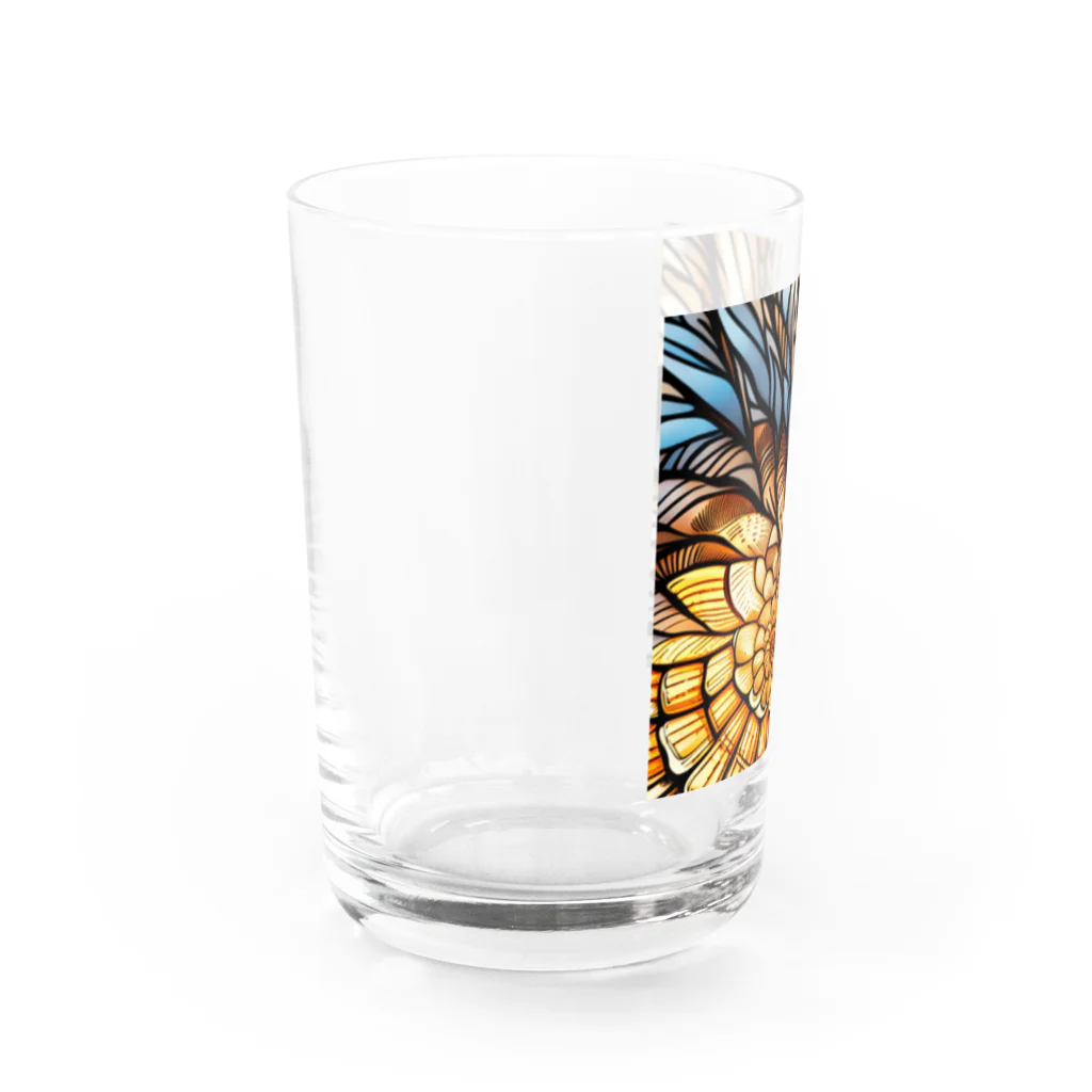 同一人のスケールシェル（鱗のような貝殻） Water Glass :left